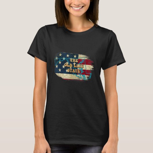 T-shirt Maryland Md Us Indicateur (Devant)