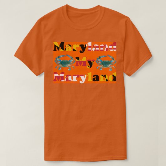 T-shirt Maryland My Maryland avec Crabes Bleus (Design devant)