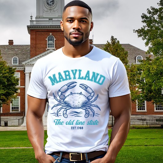 T-shirt Maryland Old Line State Crab Graphic