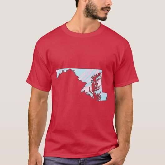 T-shirt Maryland Surdimensionné 18 (Devant)