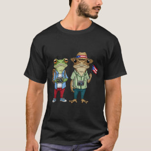 T-shirt Más Fotos Porto Rico Drapeau Ricain Sapo Concho