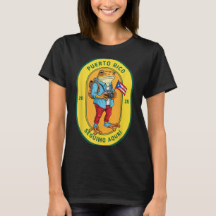 T-shirt Más Fotos Porto Rico Drapeau Ricain Sapo Concho