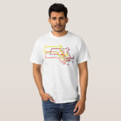 T-shirt masachusetts flou de fierté (Devant entier)