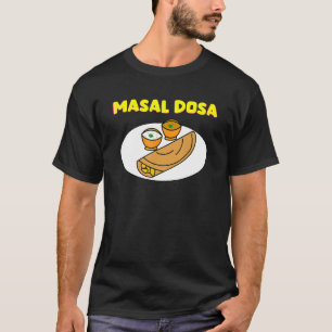 T-shirt Masal Dosa Nostalgique Nourriture Indienne Desi Lo