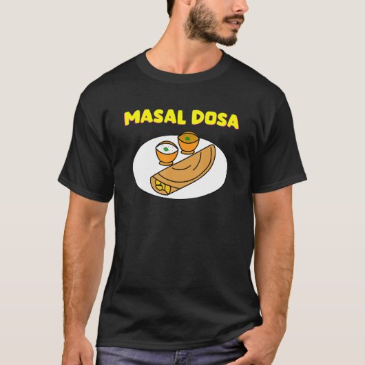 T-shirt Masal Dosa Nostalgique Nourriture Indienne Desi Lo (Devant)