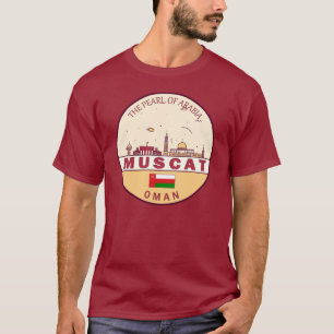 T-shirt Mascate Oman City Skyline Emblem
