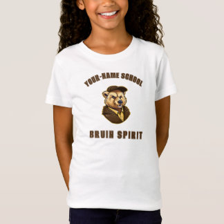 T-Shirt Mascot Bruin | Brown & Gold - Équipe de l'école Co