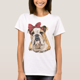 T-shirt Mascotte Bulldogs - Fierce et l'esprit d'équipe sa