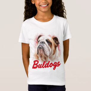 T-Shirt Mascotte Bulldogs - Sport agressif et puissant D