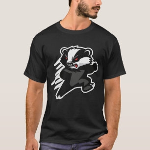 T-shirt Mascotte d'attaque de blaireau à miel féroce