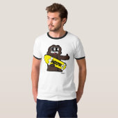 T-shirt Mascotte de chien de Nixpix (lumière) (Devant entier)