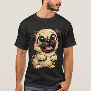 T-shirt Mascotte de dessin animé heureux - Art de chiot so