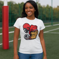 Mascotte de guerrier de football robuste Muscle de