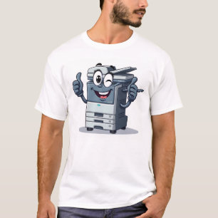 T-shirt Mascotte de la machine en cuivre de dessin animé a