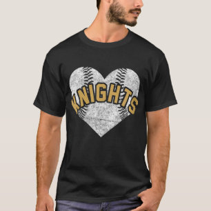 T-shirt Mascotte de l'équipe du Knights Baseball Softball