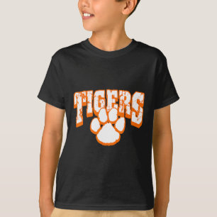 T-shirt Mascotte de l'esprit scolaire des Tigres retour à