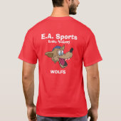 T-shirt Mascotte de LOUP de l'académie (Dos)