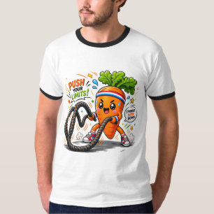 T-shirt Mascotte de motivation fitness pour bataille de co