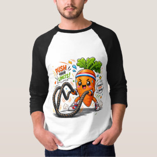 T-shirt Mascotte de motivation fitness pour bataille de co