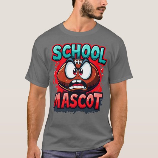 T-shirt Mascotte d'école Américain (Devant)