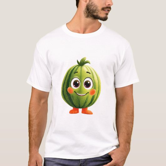 T-shirt Mascotte Pastèque Joyeuse (Devant)