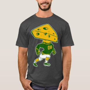 T-shirt Mascotte rétro Green Bay Cheese Head Man