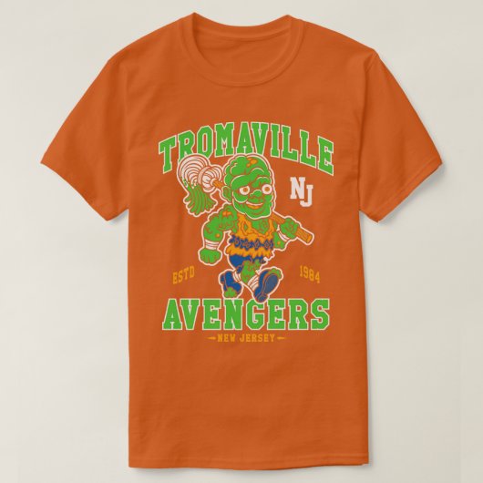 T-shirt Mascotte sportive Tromaville Avengers 80s (Design devant)