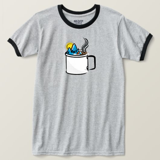 T-shirt masculin Camp Coffee (Design devant)