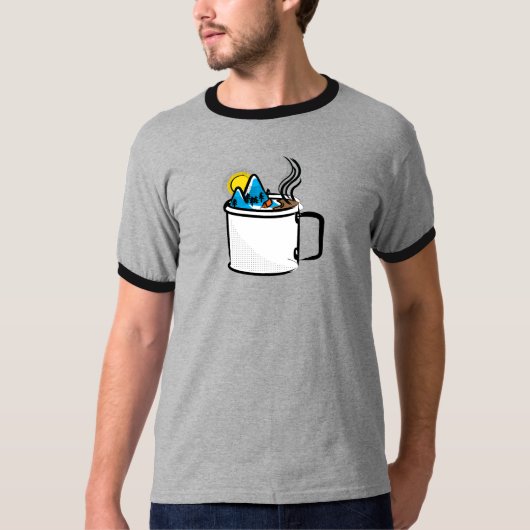 T-shirt masculin Camp Coffee (Devant)