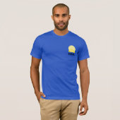T-shirt masculin en bleu royal (Devant entier)