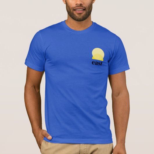 T-shirt masculin en bleu royal (Devant)
