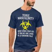 T-shirt Masculinité Toxique Parce Que Quand La Merde Touch (Devant)