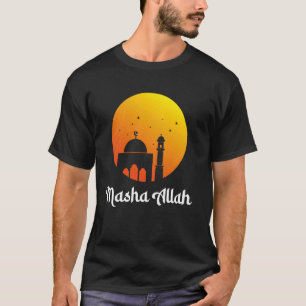 T-shirt Masha Allah Mosquée du coucher du soleil Dévotion