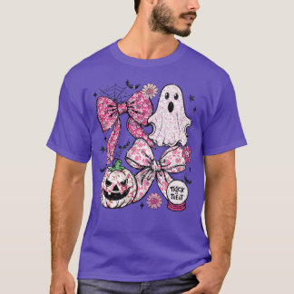 T-shirt Mashup d'Halloween rose