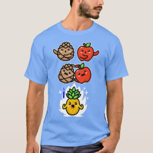 T-shirt Mashup Pine Apple Fusion Super Ananas