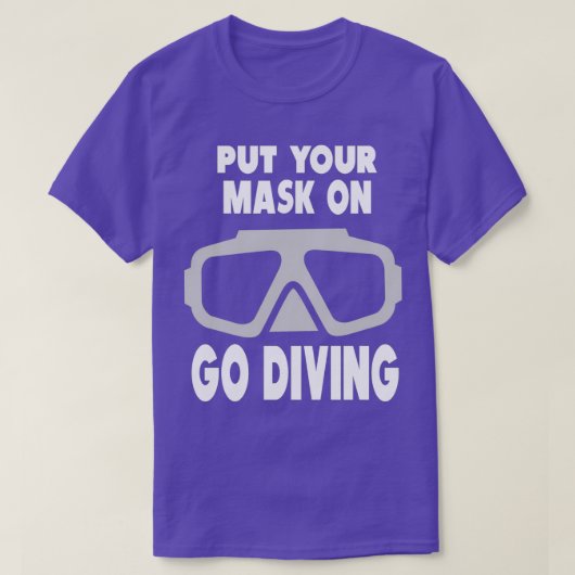 T-shirt Mask on Go Diving (Design devant)