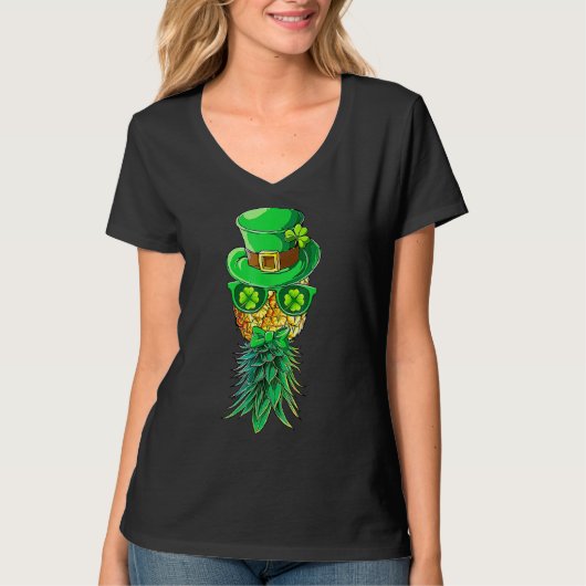 T-shirt Mask Swinger à l'envers de l'ananas St Patrick S D (Devant)