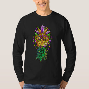 T-shirt Mask Swinger Upside Down Pineapple Mardi gras Funn