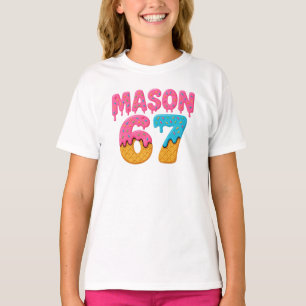 T-shirt Mason 67 Crème de glace Mème Funny Six Sept mason