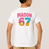 T-shirt Mason 67 Crème de glace Mème Funny Six Sept mason (Dos)