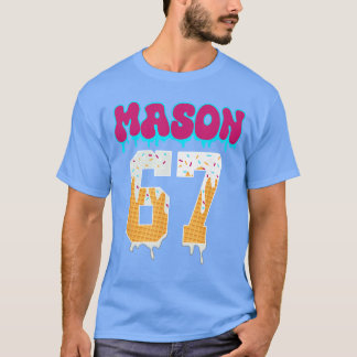 T-shirt Mason 67 Glace Drôle Dégoulinant Baseball Crème Gl