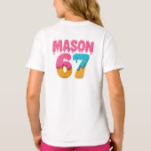 T-shirt Mason 67 Glace Mem Funny Six Seven mason glace (Dos)
