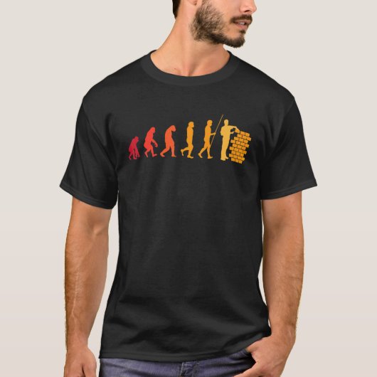 T-shirt Mason Evolution Wall Builder (Devant)