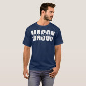 T-shirt Mason Premium accepté et gratuit pour les hommes (Devant entier)