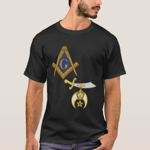 T-shirt Mason Shriner Split Masonic Shrine Noble