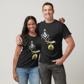 T-shirt Mason Shriner Split Masonic Shrine Noble Noir (Unisexe)