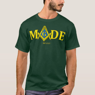 T-shirt Masonic Made Est 1717 Freemason Lodge