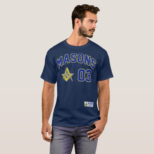 T-shirt Masonic Masons Sports Jersey 03 Hiram Abiff (Devant entier)