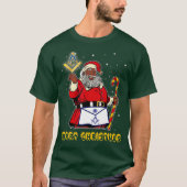 T-shirt Masonic Père Noël Mason Joyeux Noël Et (Devant)