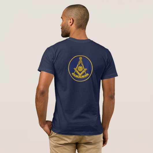T-shirt Masonry Masonic passé Master Lodge Freemasonry (Dos entier)